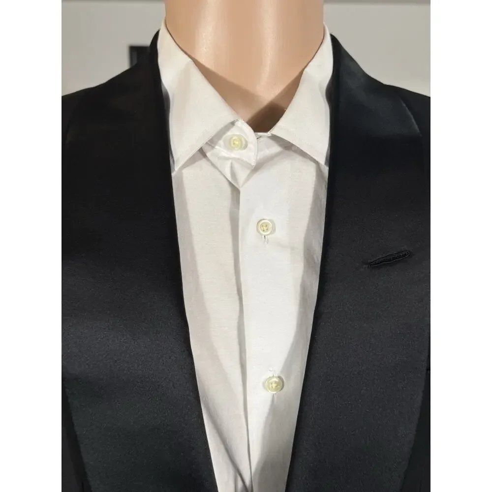 Tom Ford Shawl Lapel Tuxedo Black Wool Mohair 52 42R 36x32 Trousers Windsor